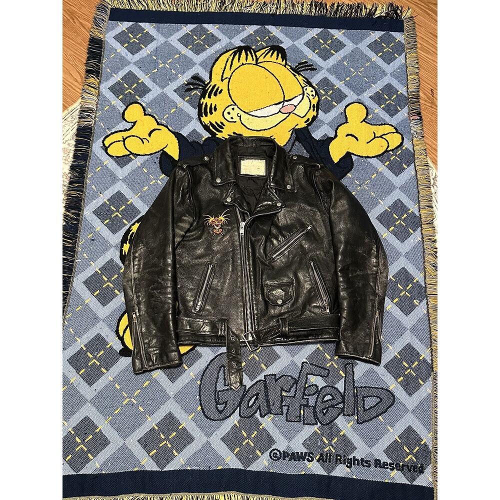 Vintage 80s Harley-Davidson Leather Biker Jacket